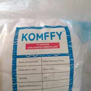 2 Komffy Fiber Pillows