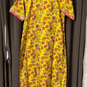 Cotton Embroidery Hota Patti Kurti