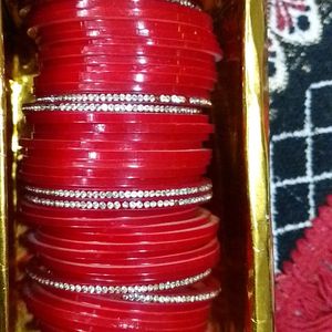 Bangles Set For Bridal Red Colour