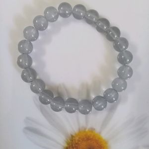 CUTE GREY COLOUR JELLY BEADS BRACELET 🩶