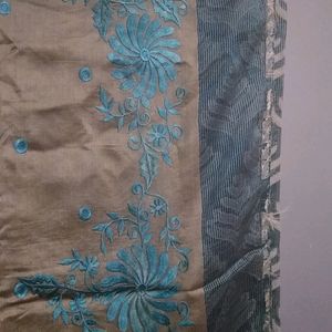 Formal Pretty Saree With Thread Work