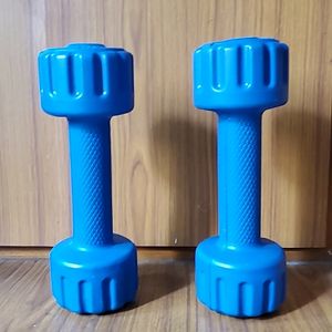 Round PVC Dumbbells Set Of 2 (1kg X Two)