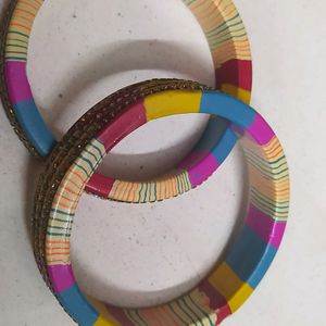 New Lac Lehriya Pattern Bangle