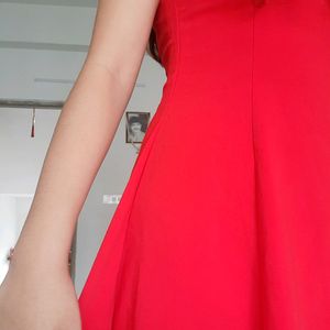 Zara Flowy Red Dress