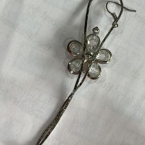 Diamond Cut Flower Earrings