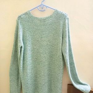 Cyan Woven Sweatshirt