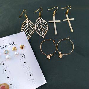 Pack Of 6 Earrings Set Trendy