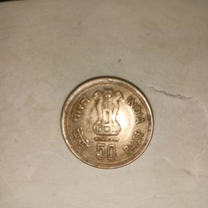 Indra Gandhi Edition 50 Paisa Coin