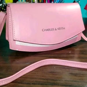 Charles & Keith Pink Sling Bag