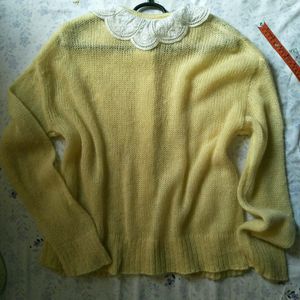 Yellow Knitted Cardigan