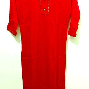 Artificial Mirror Work Kurta