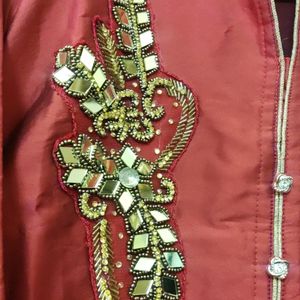 Sherwani Style Kurta Front Open