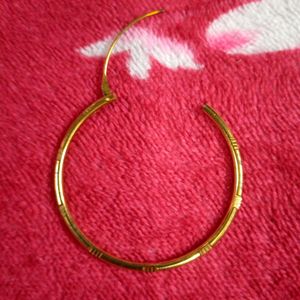 Fake Golden Loop Earings