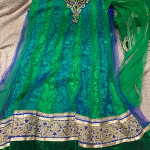 Fancy Silk And velvet Lehenga, Unused