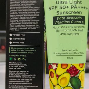 Quench Ultra Light Sunscreen 50  ML