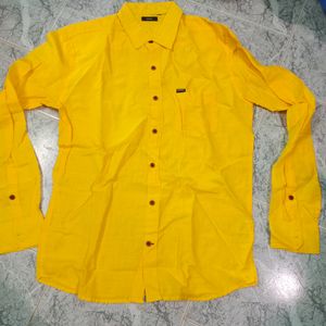 Diesel Mens Shirt XL Size Yellow Color Shirts