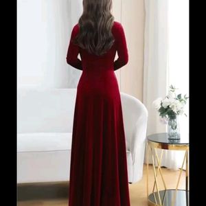 Red Velvet Gown