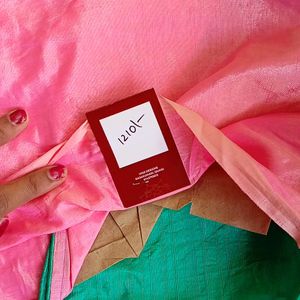 Pink And Seagreen Color Eads Work Saree