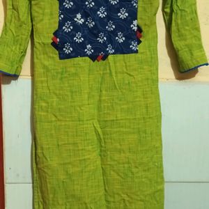 Green Kurti Offer Sale - 30 Size