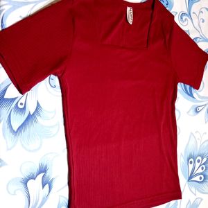 Maroon Tshirts Regular Fit