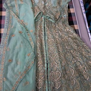 Offers R Welcomed Fr Pure Georgette Net Heavy Gown