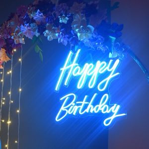 Neon Blue Light ‘HAPPY BIRTHDAY’