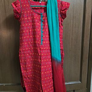 Silk cotton salwar suit