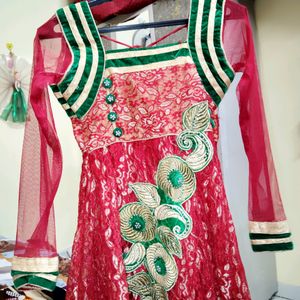 Net Anarkali Gown