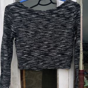 Charcoal Black Croptop