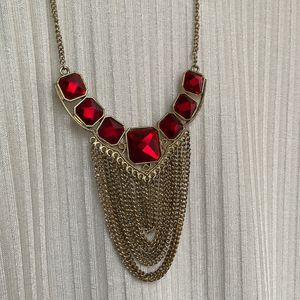 Red Stud Necklace