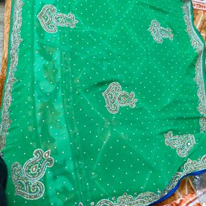 Women Heavy Stone Work Saree