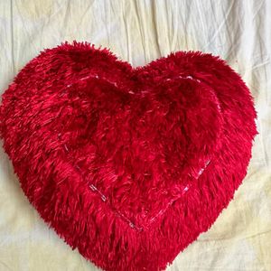 Red Heart Shaped Pillow