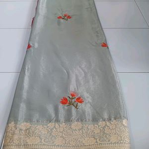 Saree With Stitched Blouse