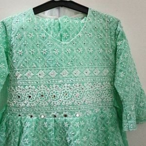 Party wear Kids Kurti With Salwar And Duppata