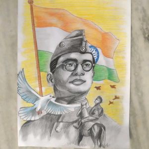 Netaji Subhash Chandra Bose Drawing