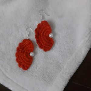 Crochet Half moon Earrings