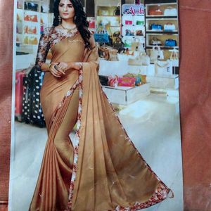 New Gold Saree