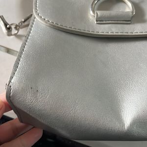 Silver Sling Bag