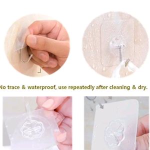 Heavy Duty Transparent wall Hooks