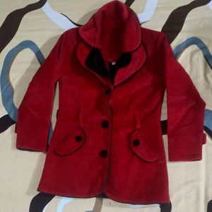 Red Winter Jacket For Girls