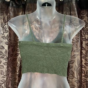 Wool Cami Crop Top