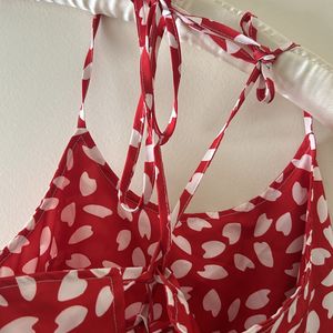 Beautiful Red And White Polka Dots One Peice