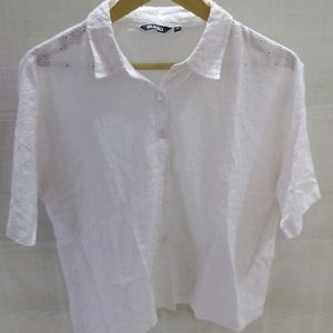 White Cutwork Shirt