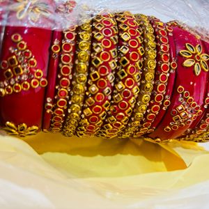 Red Bridal Chhuda (Bangles) ❤️