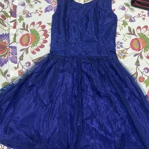 Net Royal Blue Dress