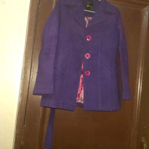 Women Globus Brand Coat With Belt Winter