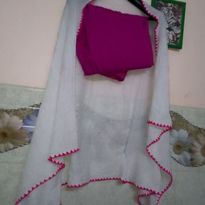 Bandheej Kurti Set With Tasle Duppta