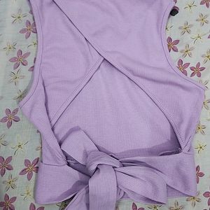 Urbanic Lavender Backless Top