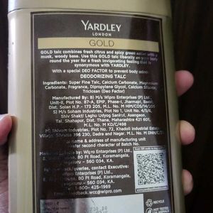 New Yardley GOLD TALCUM powder