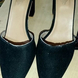 Black Velvet Heels